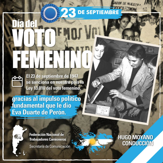 23 de septiembre - Día del Voto Femenino