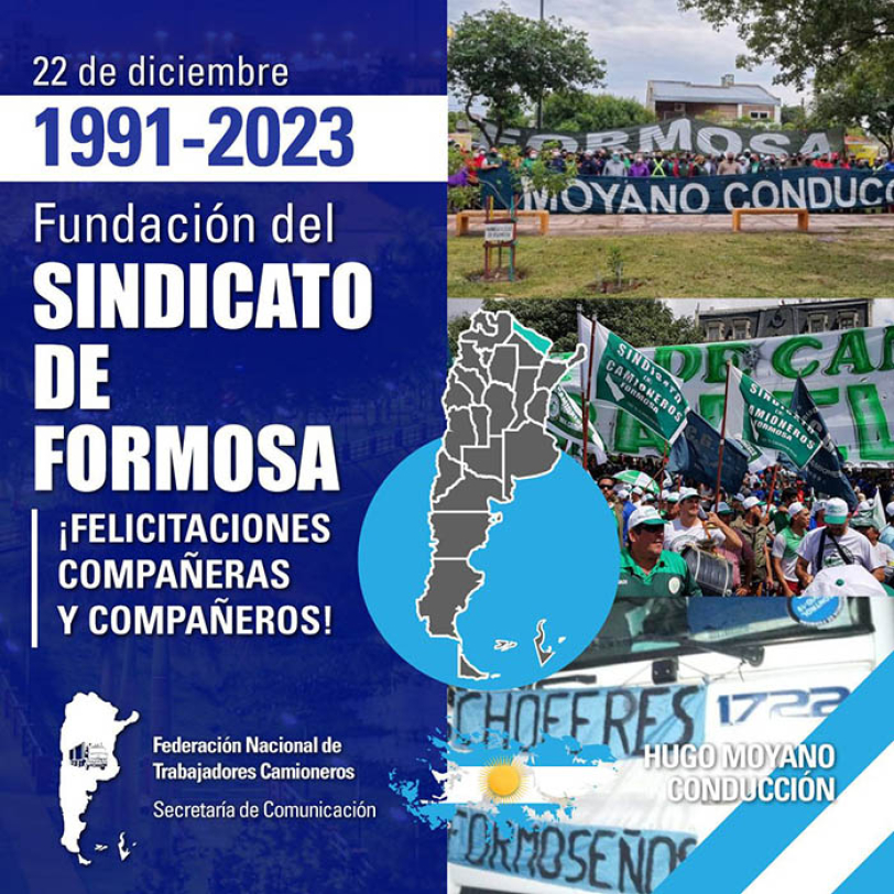 1991- 2022 Fundación del Sindicato de Formosa
