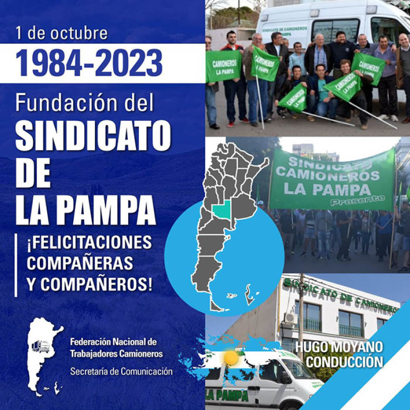 1984- 2023 Fundación del Sindicato de La Pampa
