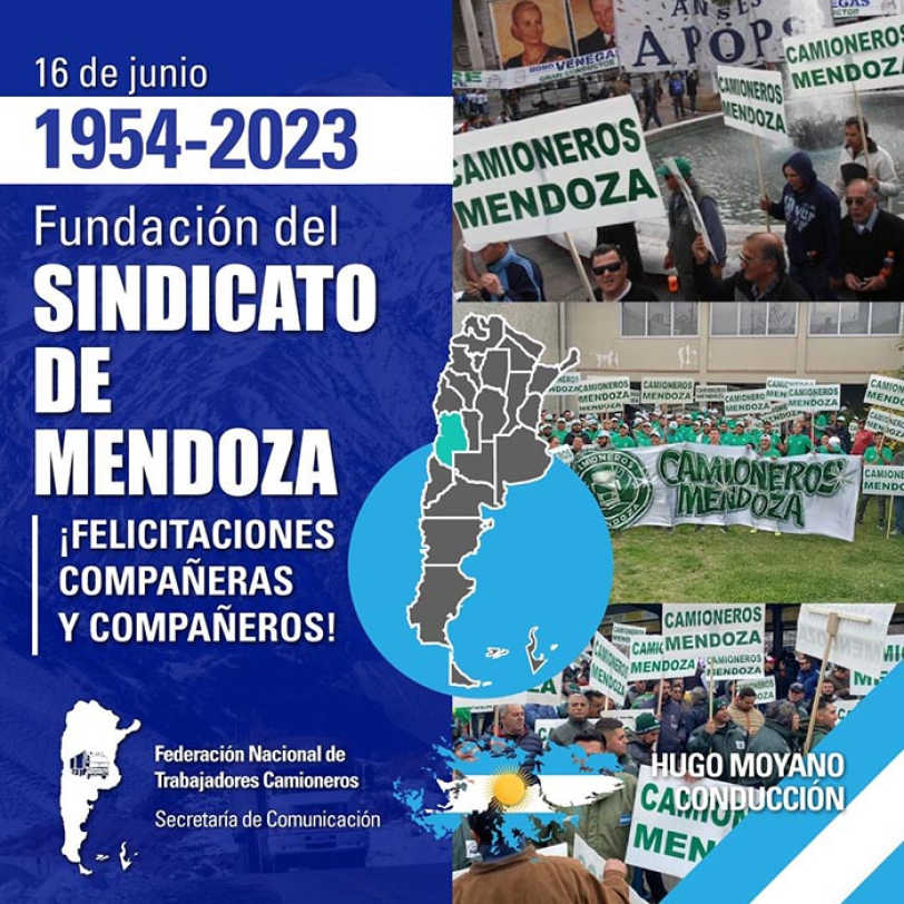 16 de junio de 1954 Fundación del Sindicato de Mendoza