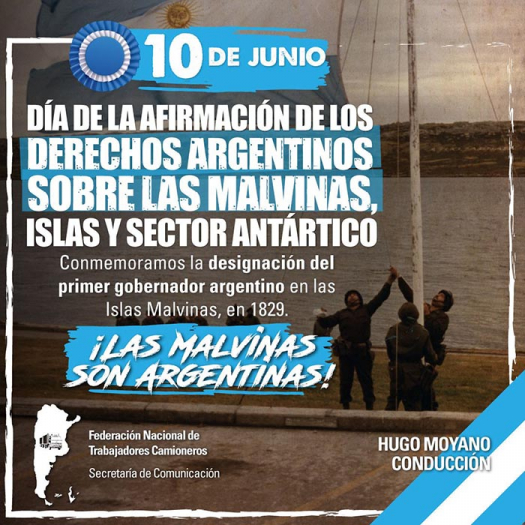 10 de junio - Día de la Afirmación de los Derechos Argentinos sobre las Malvinas