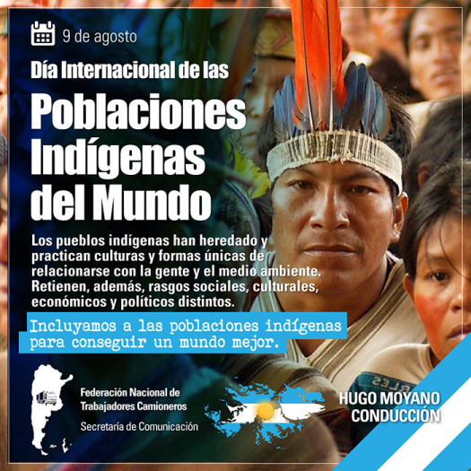 9 de agosto Día Internacional de las Poblaciones Indígenas del Mundo