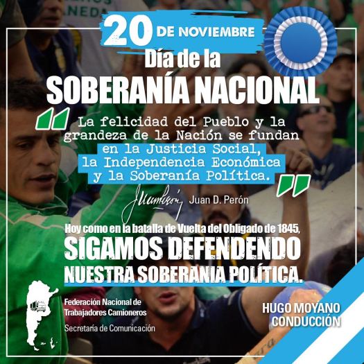 20 de noviembre - Día de la Soberanía Nacional