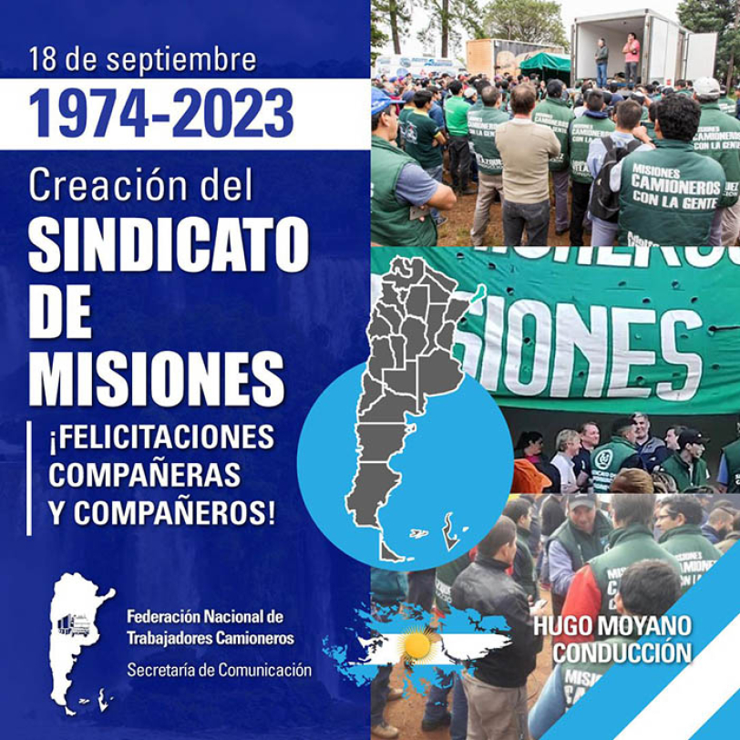 18 de septiembre - Creación del Sindicato de Misiones