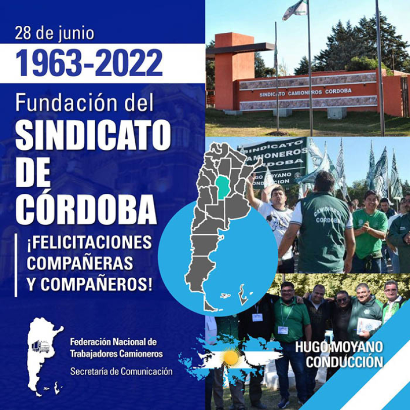 28 de junio de 1963 Fundación del Sindicato de Córdoba